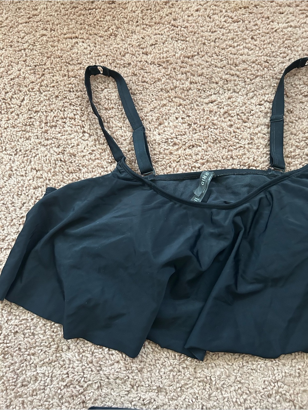 Torrid Size 2 Black Two-Piece Flounce Bikini Set - Picture 9 of 12